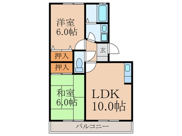 グランドゥール田中の物件間取画像